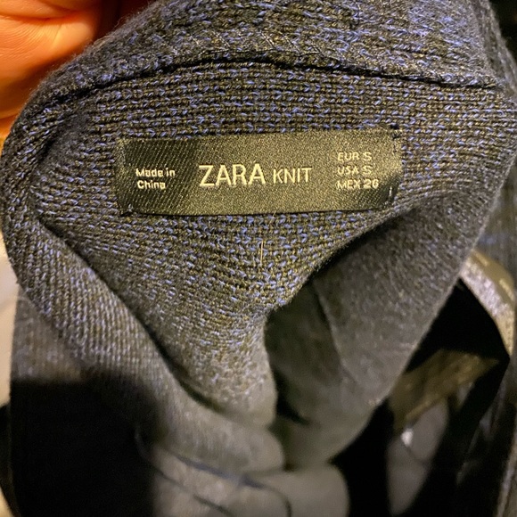 Zara knit navy midi skirt size small - Picture 3 of 3